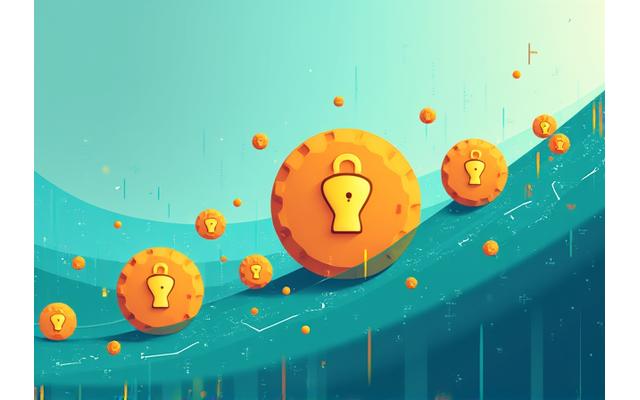 Illustration abstraite de cookies numériques et de protection des données, symbolisant la vie privée en ligne
